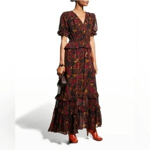 Farm Rio Tiered Maxi Dress